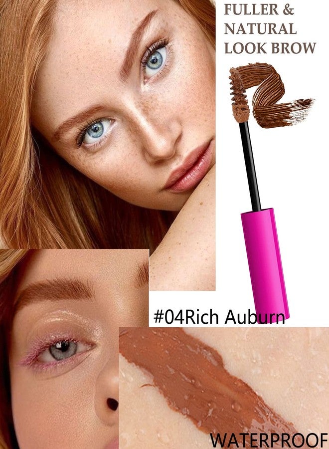 LYSdefeu Waterproof Tinted Brow Gel Kit-Rich Auburn Thickening Eyebrow Mascara Gel & Clear Setting Brow Glue,Brow Lift Fast Sculpt,Long Lasting Eye Makeup for Women,Light Medium Dark Brown With Tool-Set04 - Image 2